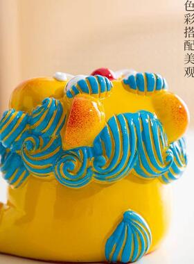 国风可爱风狮爷石狮子摆件办公室桌面笔筒装饰工艺礼品摆饰创意生