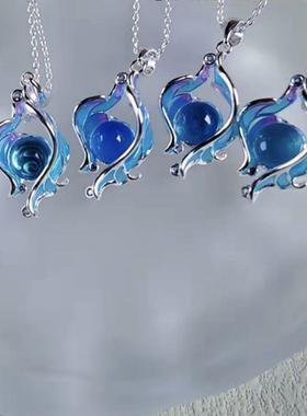 《原神》水神瞳吊坠项链动漫游戏周边衍生同人印象锁骨链原创首饰