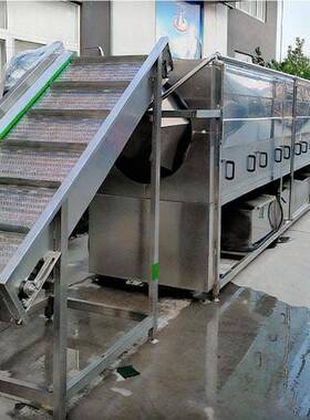 核桃仁脱皮洗筒流水线 杏仁核桃仁滚清式品去皮机 核桃QDMECH食加