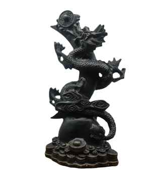 仿古做旧 铜龙 铜月亮龙 铜器 工艺品礼品 家居摆件