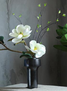 现简约装饰花摆件中式客厅插花创意陶瓷花餐桌花装饰摆件