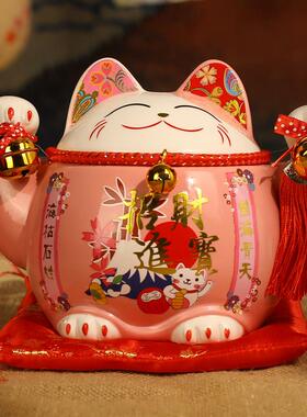 尚庄招财猫摆件开 业大小号发财店铺收银柜台创意礼品家居存钱筒
