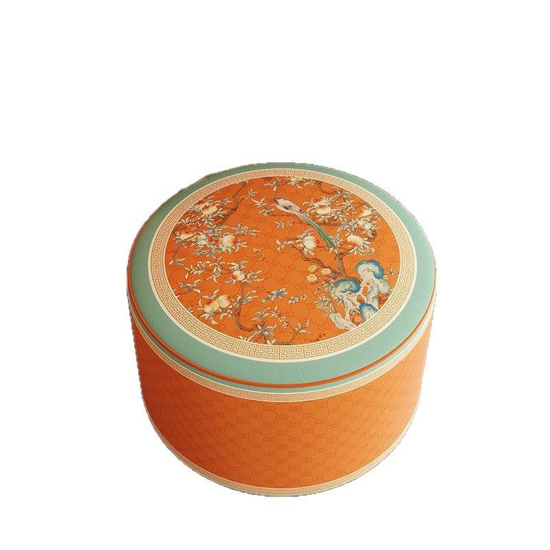 New Chinese futon cushion living room low stool pier balcony futon bay window lazy sofa tatami cushion peach brocade