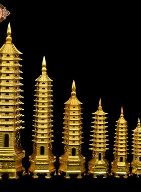 宏达黄铜压铸文昌塔铜塔礼品铜器摆件