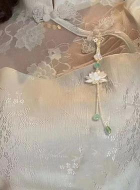 新中式旗袍压襟掛饰挂件胸针