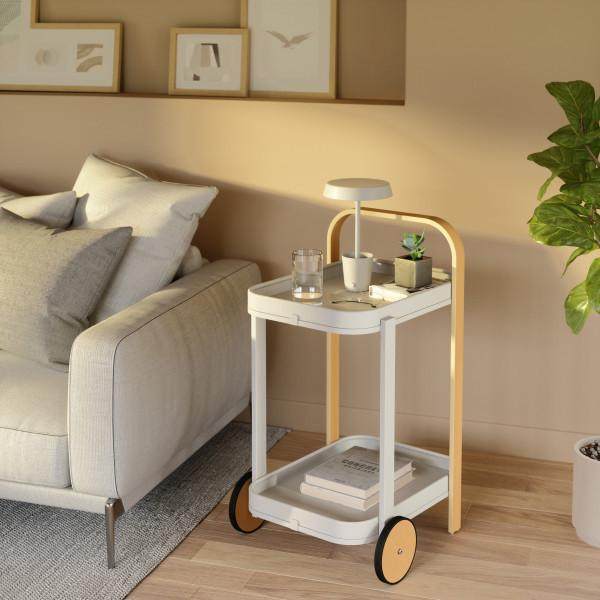 Umbra storage rack with stylish wheels movable living room storage rack dining cart push cart