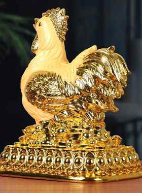 大吉大利公鸡摆件超大容量存钱罐鸡吉祥物大号儿童存钱筒摆设礼品