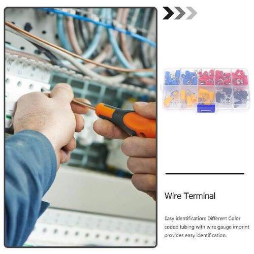 102 Pcs Insulated Wire Connector Terminals Crimp Connectors - 图0