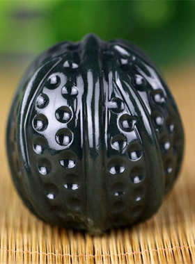 和田青玉核桃 把玩 手把件玉石玉玉器工艺品