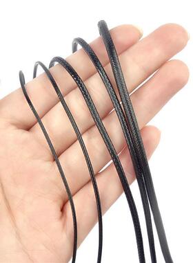 5Meters/Lot 1-3mm Leather Cord Round Wax Rope String Jewelr1