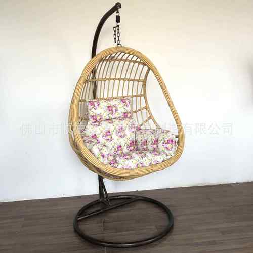 吊篮家用单人阳台懒人吊床椅室内秋千摇椅休闲藤椅鸟巢露台摇篮椅 - 图2