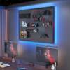 E-sports hole board custom room decoration storage rack computer desk background study wall hanging board storage display rack