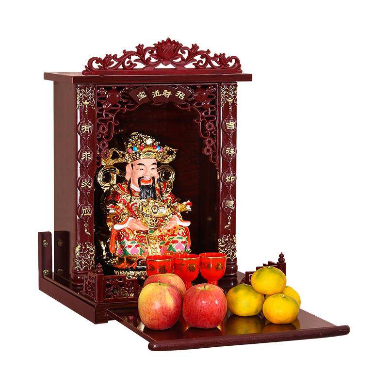 家用佛龛财神爷上供供桌观音灶王爷神龛神台壁挂式实木吊柜佛柜,淘宝优惠券,粉丝福利购,淘宝优惠卷