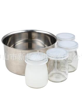 厂家酸奶机 全自动家用酸奶机1.2L不锈钢内胆带四个玻璃分杯