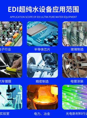 0.25-10吨EDI超纯水设备实验室超纯水系统电子半导体工业超纯水机