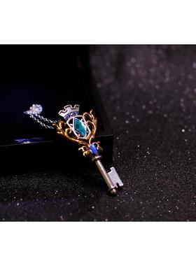 库洛魔法使透明牌抚子妈妈蓝错石魔法钥匙项链动漫周边