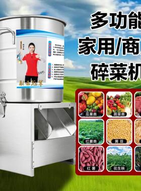 大功率特厚碎菜机喂鸡不锈钢切碎铡草青菜养殖饲料粉碎多功能现货