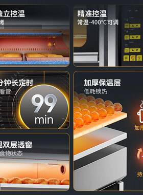 商用燃气烤箱三层六盘面包月饼蛋糕烘焙烤炉大容量层披萨烘炉