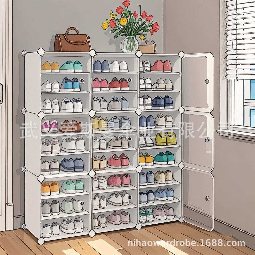 加厚透明翻盖式鞋盒鞋子收纳盒鞋柜宿舍省空间防尘塑料PP鞋架,淘宝优惠券,粉丝福利购,淘宝优惠卷