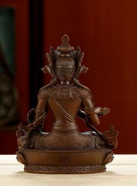 高档工藏传密宗小铜制古便携车式佛像饰品精B级2英寸