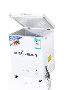 穗凌家用小型冷冻冰柜冷藏单温商用卧式盖门促销冰箱冷柜