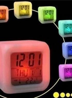 Manufacturer wholesale color-changing alarm clock, LED silen