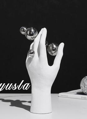 抽象术样板酒间售楼处展厅客厅别墅电视柜柜餐厅柜HMH艺摆软件装