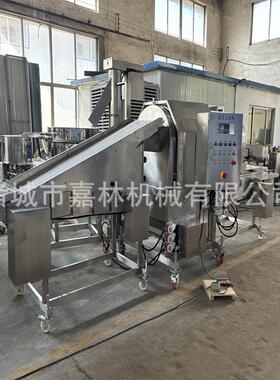 全自动里脊滚筒上粉机鳕鱼排鸡米花裹筒上粉机鸡排鸡柳上粉机