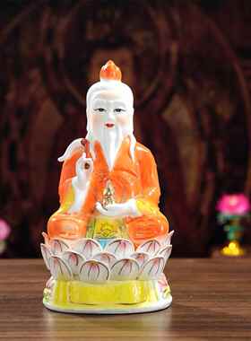 陶瓷五彩太上老君爷神像供奉12-32寸家居佛像摆件