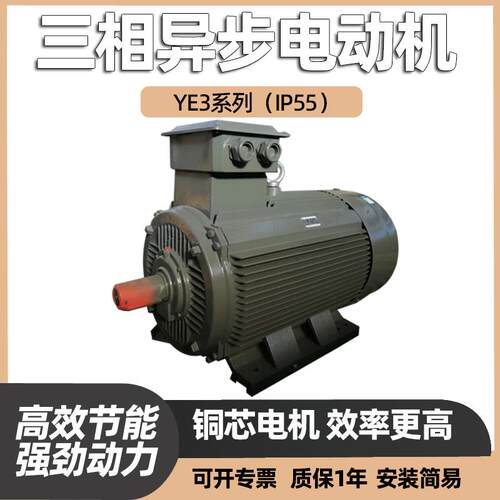 3机0W三相异步电动YE3YYE4/E5/全铜380V水泵919风机用电机节能高 - 图0