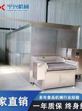 宁兴 鸡胸肉链条式速冻机 速冻玉米加工设备 多功能流态化速冻机