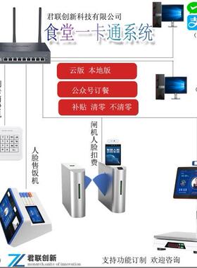 沙井校园一卡通人脸扫码刷卡机订餐消费机计次绑定支付