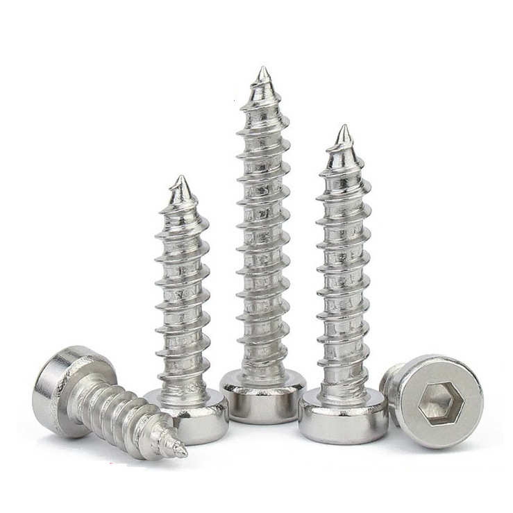 内六角7984薄木螺钉现货圆柱m2螺丝不锈钢攻速-自头m10304发自攻 - 图1