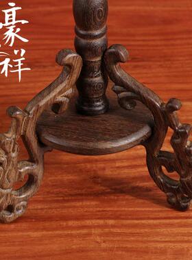 鸡翅木笔架笔挂鸡翅木吊玉架毛笔挂笔架文房四宝工艺品摆件