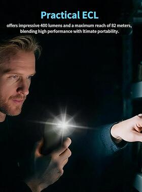 Magnetic Keychain Flashlight 400 Lumens Portable Flat