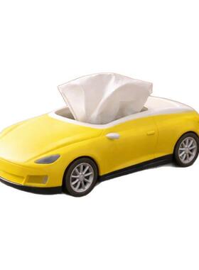 跨境跑车纸巾盒车载纸巾抽纸车用创意汽车抽纸盒工艺品摆件送朋友