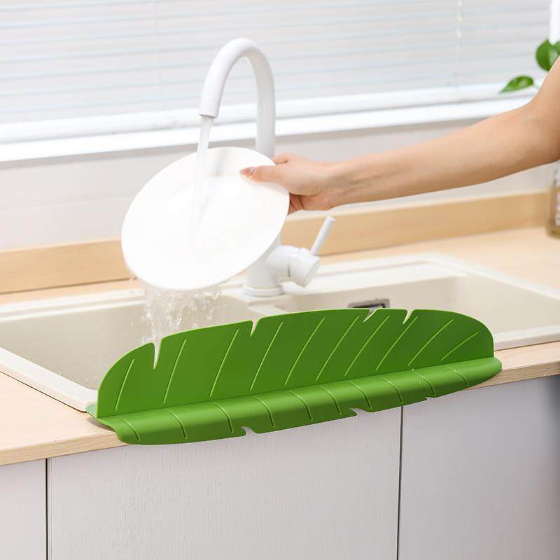 厨房挡水板水槽洗碗盆水池防溅水板台面吸盘式洗手台洗菜盆防水条,淘宝优惠券,粉丝福利购,淘宝优惠卷