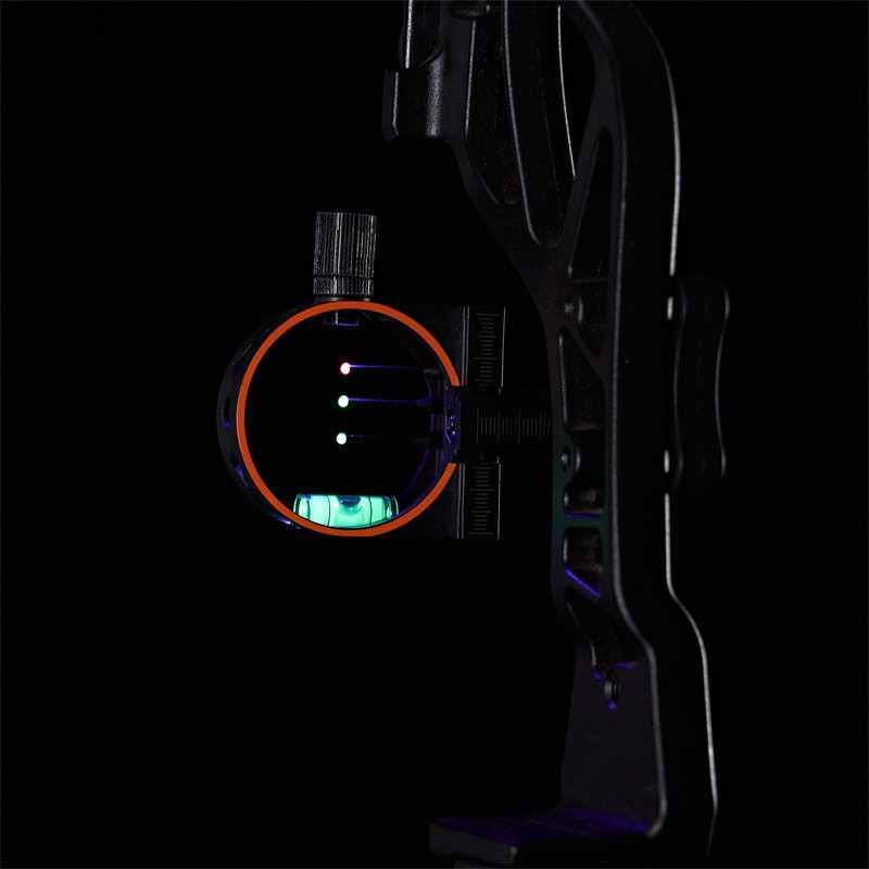 huwairen复合滑轮弓箭带灯三针瞄五针瞄准器带水平仪瞄灯四向调节,淘宝优惠券,粉丝福利购,淘宝优惠卷