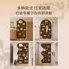 Solid wood hole board custom entry entrance wall rack hanging board accessories partition wall hanging clothes rack storage layer