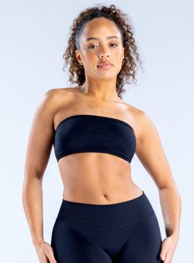 Women ' s High Elastic Shockproof Backless Tube Top Bra ,
