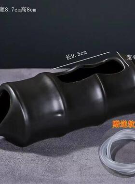陶瓷流水罐古法养鱼生态缸鱼缸循环过滤增氧阳台庭院造景装饰摆件
