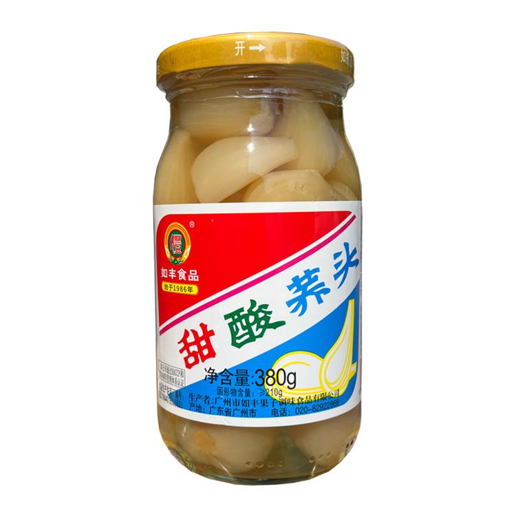 如丰食品甜酸荞头380g新鲜腌制泡菜配菜小食酱菜增城特产酸甜可口