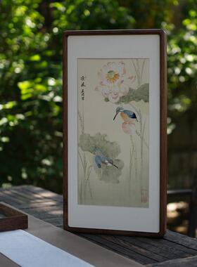 张英琦春夏秋冬四季花鸟装饰画玄关寓意好客厅沙发背景墙茶室挂画