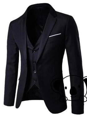X 94975 Slim Fit Men's Suit Two Piece Set 韩版修身西服