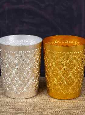 国进口杯饮水杯随手水杯泰式酒店酒泰吧啤啤酒锡杯餐牛BHJ奶果汁