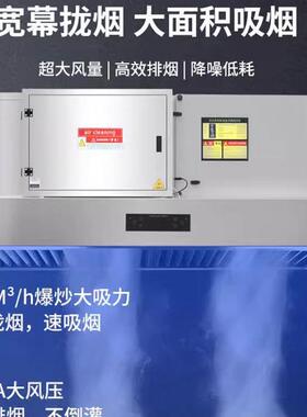 油烟净化一体机商用内循环油烟机厨房无管道烟罩环保无烟低空排放