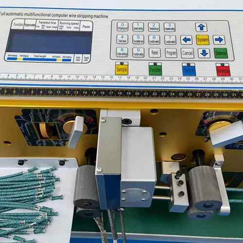 供应全自动编织线热剥裁线机USB数据线裁线剥皮机布纹线剥线机 - 图0