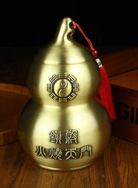 纯铜避火龙瓶子厨房西北角壁火龙瓶罐必火龙黄铜葫芦摆件厂家