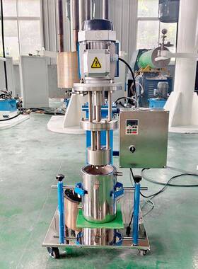 220v实验室篮式研磨机3L电动升降超细篮式研磨机分散研磨一体机