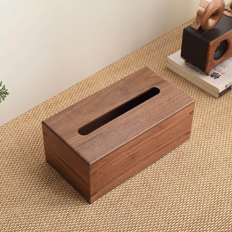 实木纸巾盒黑胡桃巾木抽厅纸盒家用客质桌面木抽纸盒中式餐MH0615,淘宝优惠券,粉丝福利购,淘宝优惠卷